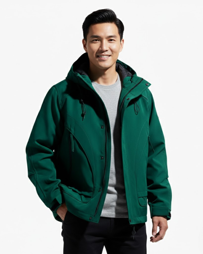 Brixton Veste Coupe-Vent Imperméable Homme – Capuche Ajustable, Légère & Style Urbain