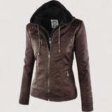 Laurina™ | Blouson de motard cintré à capuche