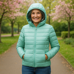 Fanny - Veste mi-saison vert menthe