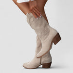 Quitterie - Bottes western perforées