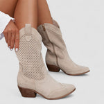 Quitterie - Bottes western perforées