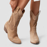 Quitterie - Bottes western perforées
