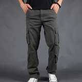 Loe Pantalon Cargo Homme en Coton – Coupe Droite, Poches Utilitaires & Style Robuste