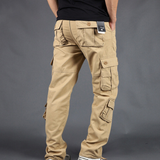 Loe Pantalon Cargo Homme en Coton – Coupe Droite, Poches Utilitaires & Style Robuste
