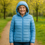 Fleur - Veste mi-saison bleu clair