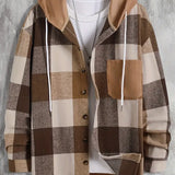 Mason Veste à Capuche Homme – Motif Carreaux Tendance & Coupe Décontractée Confortable