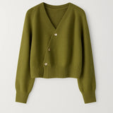 Elena Cardigan Femme Croisé – Gilet Élégant à Boutons Latéraux & Coupe Flatteuse