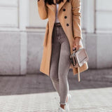 Remy Manteau Long Femme – Coupe Structurée, Ceinture Ajustable & Style Élégant