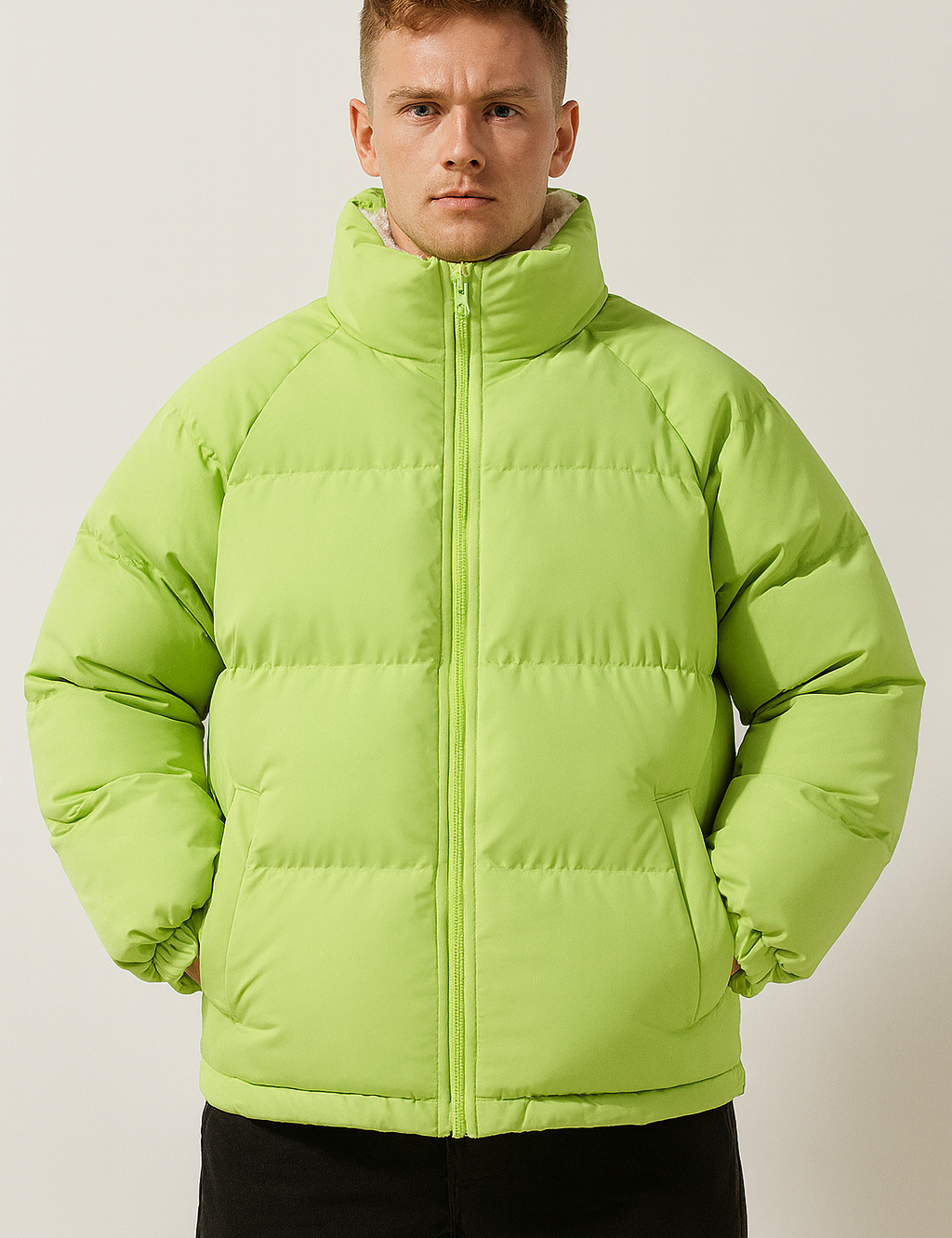 Milan Doudoune Homme avec Doublure Polaire – Veste Puffer Chaude d’Hiver