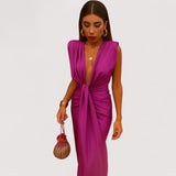 Maila™ | Robe Drapée Élégante