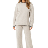 Ella Ensemble Lounge Femme – Set Tricot Doux 2 Pièces au Confort Élégant