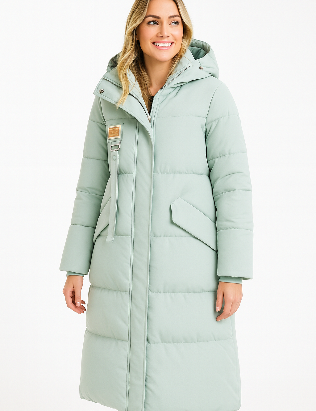 Jules Manteau Femme Matelassé Oversize Long – Doudoune Chaude avec Capuche & Coupe Ample