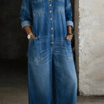 Sophia - salopette en denim à épaules dénudées pour femme