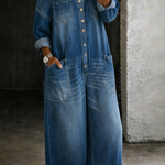 Sophia - salopette en denim à épaules dénudées pour femme - vue 4