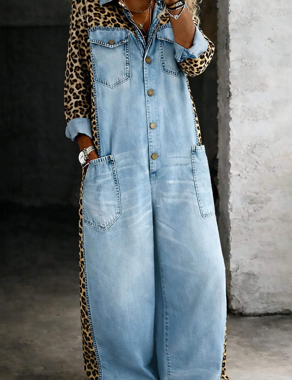 Amanda - combinaison en denim pour femme