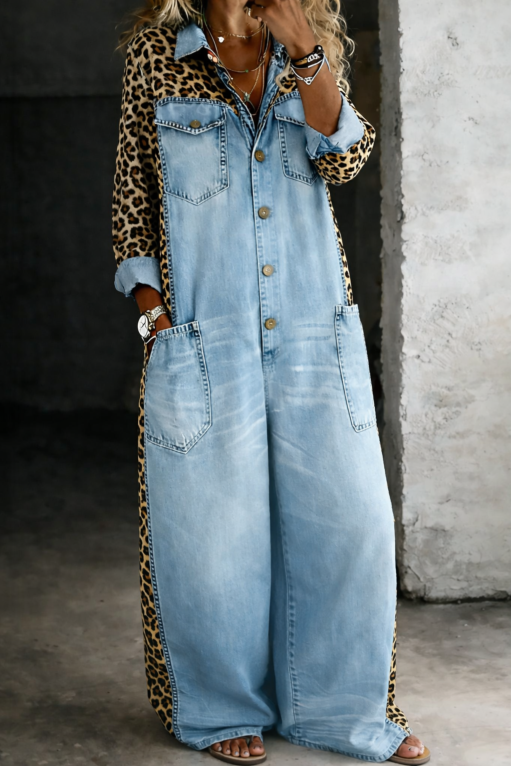 Amanda - combinaison en denim pour femme