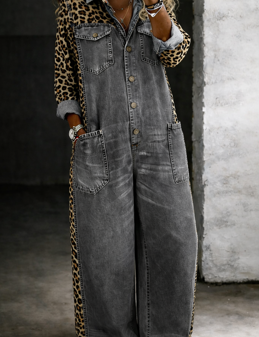Amanda - combinaison en denim pour femme - vue 5