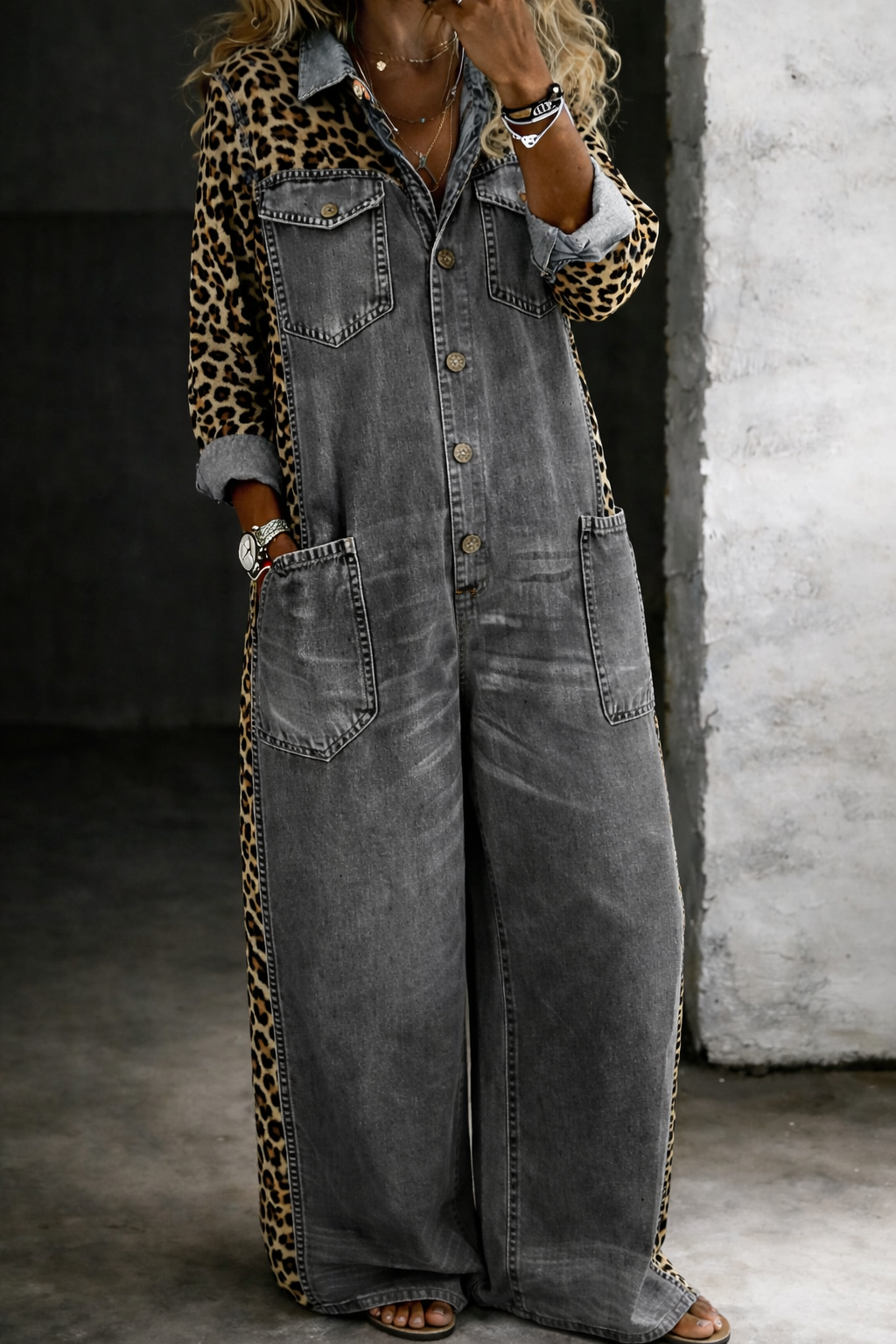 Amanda - combinaison en denim pour femme - vue 5