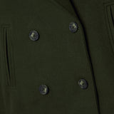 Olivia Femme Manteau – Chic Manteau Court Croisé à Boutons Élégants & Style Moderne