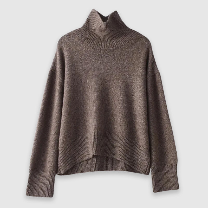 Laurice Pull Femme Col Roulé – Pull Doux en Maille Chaude pour Automne & Hiver