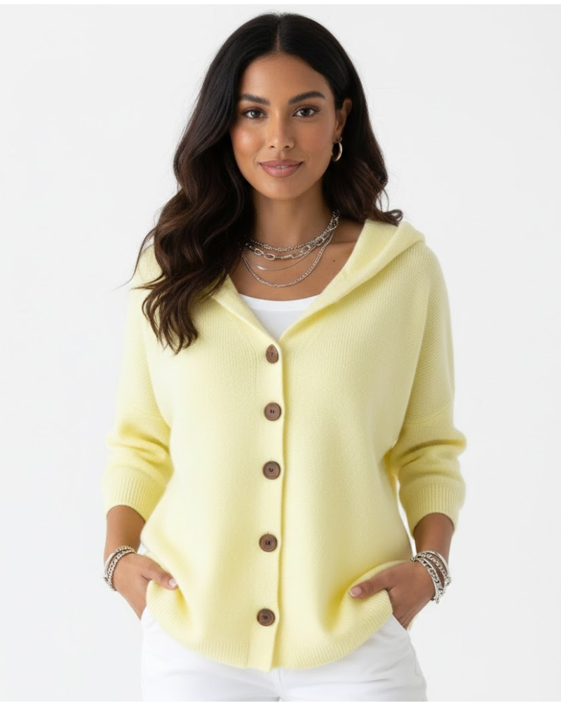 Ciela Pull à Capuche Femme – Maille Douce, Coupe Ajustée & Style Décontracté Hiver