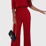Maëlys - Ensemble haut élégant & pantalon large