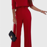 Maëlys - Ensemble haut élégant & pantalon large