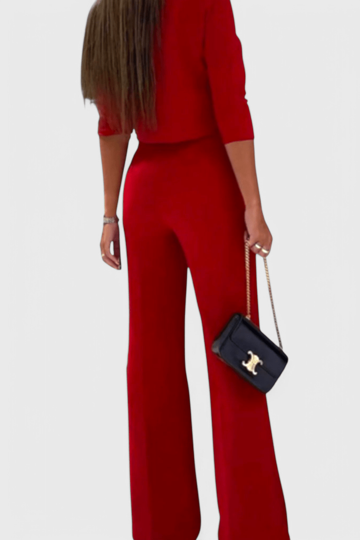 Maëlys - Ensemble haut élégant & pantalon large