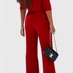 Maëlys - Ensemble haut élégant & pantalon large