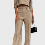 Maëlys - Ensemble haut élégant & pantalon large
