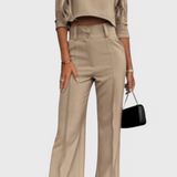Maëlys - Ensemble haut élégant & pantalon large