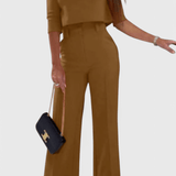 Maëlys - Ensemble haut élégant & pantalon large