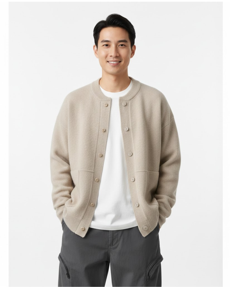 Crosby Gilet Homme Col V Boutonné – Maille Douce, Coupe Régulière & Style Décontracté