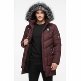 Daniel Parka Hiver Homme – Parka Matelassée Chaude en Polyester, Coupe Moderne et Protectrice