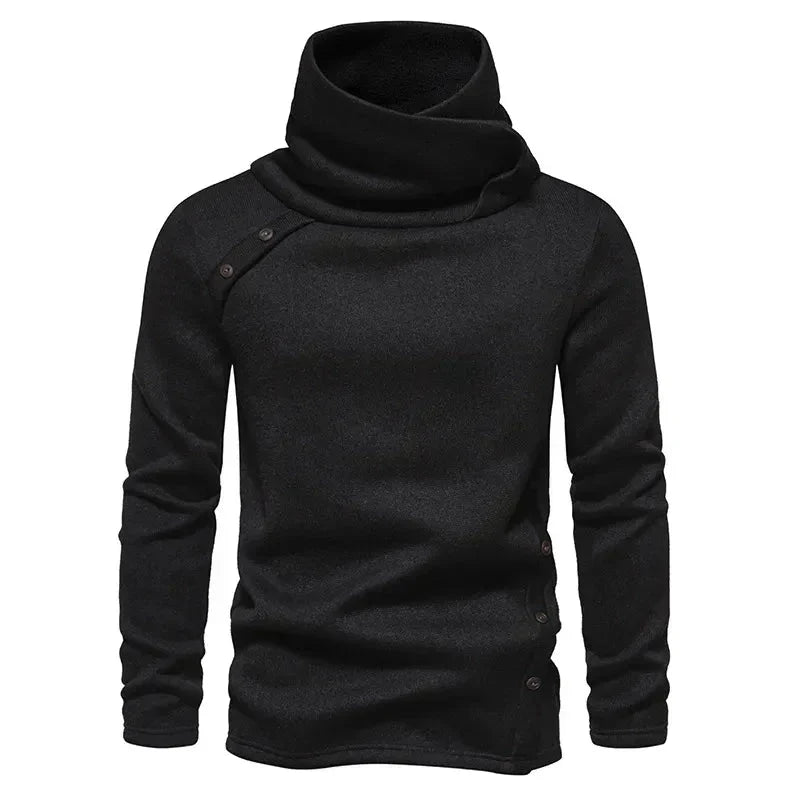 Lure Pull Homme à Col Montant – Maille Chaude Regular Fit pour Automne & Hiver