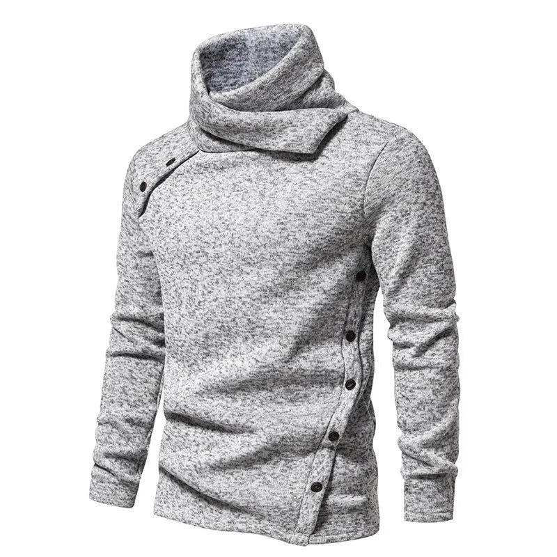 Lure Pull Homme à Col Montant – Maille Chaude Regular Fit pour Automne & Hiver
