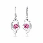Eterna, boucles d'oreilles pendantes en forme de cœur - vue d'ensemble