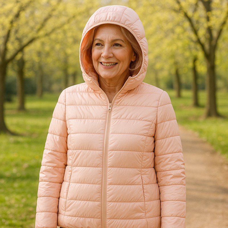 Emmanuelle - Veste mi-saison rose clair