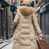 Andrea Manteau Long Femme Dea Studios – Doudoune Matelassée à Motif Chevron avec Capuche