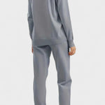 Clémence - Ensemble pull en maille col V & pantalon