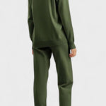 Clémence - Ensemble pull en maille col V & pantalon