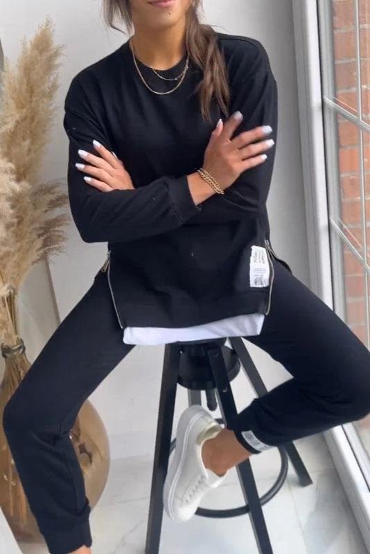 Célestine - Ensemble sweat effet superposé & jogging