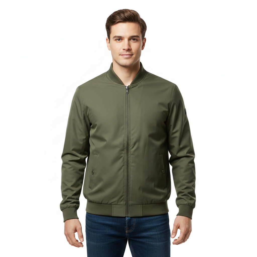 Tyron Doudoune Homme – Veste Matelassée Slim Fit avec Col Haut & Isolation Légère