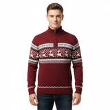 Orly Pull de Noël Homme – Tricot Chaud avec Motifs Festifs & Coupe Confortable