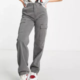 Paisley Pantalon Cargo Femme – Pantalon Utilitaire Coupe Droite avec Multiples Poches pour Usage Quotidien & Activités Extérieures