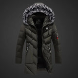 Ethan Veste Hiver Homme Isolée – Manteau Déperlant Coupe-Vent avec Capuche Ajustable