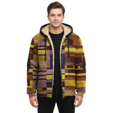 Jameson Gilet Patchwork Homme – Veste Fleece à Capuche avec Coupe Confortable & Style Urbain