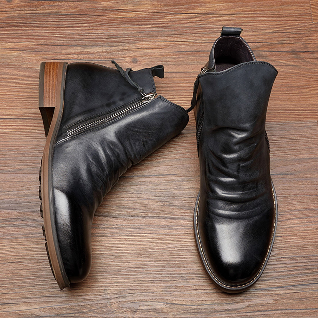 Daniel Bottines Homme à Zip – Boots Modernes Élégantes Silhouette Ajustée et Polyvalente