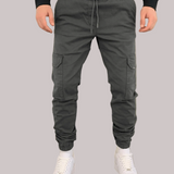 Mariano Pantalon Cargo Homme – Jogger Long avec Taille Élastique, Poches Cargo & Coupe Moderne