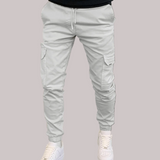 Mariano Pantalon Cargo Homme – Jogger Long avec Taille Élastique, Poches Cargo & Coupe Moderne